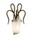 Tribecca One Light Wall Bracket in Antique Copper (33|4285AC/FROST)