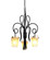 Tribecca Three Light Chandelier in Tortoise Shell (33|4298TO/ANTQ)