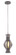 Holmes One Light Mini Pendant in Charcoal (33|500350CL)
