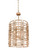 Metropolis Five Light Foyer Pendant in Modern Gold (33|500650MG)