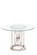 Bal Harbour Dining Table in Pearl Silver (33|800102PS)