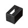 Tape Light Track Tape Light U Track End Cap in Black Material (Not Painted) (12|10176BK)