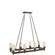 Circolo Eight Light Linear Chandelier in Olde Bronze (12|2943OZ)