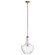 Everly One Light Pendant in Natural Brass (12|42046NBR)