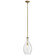 Everly One Light Mini Pendant in Natural Brass (12|42047NBR)