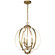 Voleta Three Light Pendant in Natural Brass (12|42140NBR)