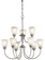 Jolie Nine Light Chandelier in Brushed Nickel (12|43639NI)