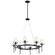 Alton Eight Light Chandelier in Black (12|43695BK)