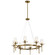 Alton Eight Light Chandelier in Natural Brass (12|43695NBR)