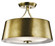 Maclain Three Light Pendant/Semi Flush Mount in Natural Brass (12|43744NBR)