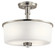 Joelson Three Light Semi Flush Mount in Brushed Nickel (12|43926NI)