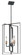 Taubert Three Light Foyer Pendant in Black (12|43983BK)