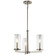 Crosby Three Light Chandelier/Semi Flush in Brushed Nickel (12|43997NI)