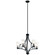 Vara Five Light Chandelier in Distressed Black (12|44072DBK)