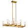 Cleara Ten Light Linear Chandelier in Fox Gold (12|44316FXG)