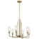 Kimrose Six Light Chandelier in Brushed Natural Brass (12|52411BNB)