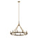 Emmala Ten Light Chandelier in Brushed Natural Brass (12|52421BNB)