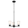 Stamos Three Light Chandelier in Black (12|52435BK)