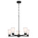 Stamos Five Light Chandelier in Black (12|52436BK)