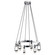 Ayse LED Chandelier in Matte Black (12|84126)