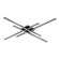Vega Minor LED Flush Mount in Black (347|FM18247-BK)