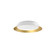 Jasper LED Flush Mount in White/Gold (347|FM43414-WH/GD)