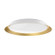 Jasper LED Flush Mount in White/Gold (347|FM43423-WH/GD)