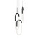 Huron LED Pendant in Black (347|MP95103-BK)