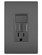 radiant Combination Single Pole Switch and Tamper-Reistant 15A Duplex Self-Test GFCI Receptacles w SafeLock in Black (246|1597SWTTRBKCCD4)