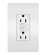 radiant Tamper-Resistant 15A Duplex Self-Test GFCI Receptacles with SafeLock Protection in White (246|1597TRW)