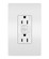 radiant Tamper-Resistant Weather-Resistant 15A Duplex Self-Test GFCI Receptacles with SafeLock Protection in White (246|1597TRWRW)