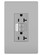 radiant Tamper-Resistant 20A Duplex Self-Test GFCI Receptacles with SafeLock Protection and Night Light in Gray (246|2097NTLTRGRY)