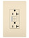 radiant Tamper-Resistant 20A Duplex Self-Test GFCI Receptacles with SafeLock Protection and Night Light in Light Almond (246|2097NTLTRLA)