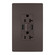 radiant Tamper-Resistant 20A Duplex Self-Test GFCI Receptacles with SafeLock Protection, Type A/A Outlet in Brown (246|2097TRUSBAA)