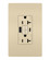 radiant Tamper-Resistant 20A Duplex Self-Test GFCI Receptacles with SafeLock Protection, Type A/C Outlet in Ivory (246|2097TRUSBACI)