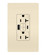 radiant Tamper-Resistant 20A Duplex Self-Test GFCI Receptacles with SafeLock Protection, Type A/C Outlet in Light Almond (246|2097TRUSBACLA)