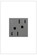 adorne 15A Tamper-Resistant Dual-Controlled Outlet in Magnesium (246|ARCD152M10)