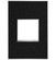 Adorne Gang Wall Plate in Black (246|AWM1G2BLS4)