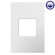 adorne One-Gang Screwless Wall Plate with Microban in Gloss White on White (246|AWP1G2WHW10)