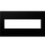adorne Four-Gang Screwless Wall Plate in Black Ink (246|AWP4GNK4)