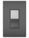 radiant Single Pole/3-Way Switch with Night Light in Black (246|NTL873BKCC6)