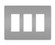 radiant Three-Gang Screwless Wall Plate in Gray (246|RWP263GRY)
