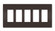 radiant Five-Gang Screwless Wall Plate in Brown (246|RWP265)