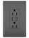 radiant 15A Tamper-Resistant USB Outlet in Black (246|TM826USBBK)