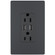 radiant 15A Tamper-Resistant USB Outlet in Graphite (246|TM826USBGCCV4)