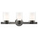 Manhattan Three Light Vanity in Black Chrome w/ Polished Chromes (107|1543-46)