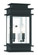 Princeton Two Light Outdoor Wall Lantern in Black w/ Polished Chrome Stainless Steel (107|2014-04)
