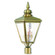 Cambridge Three Light Post-Top Lanterm in Antique Brass (107|20433-01)