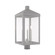 Nyack Three Light Post-Top Lanterm in Nordic Gray w/ Brushed Nickels (107|20586-80)