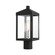Nyack One Light Outdoor Post Top Lantern in Black w/ Brushed Nickel Cluster (107|20590-04)